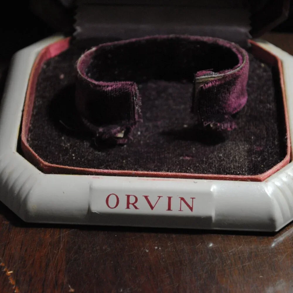 Vintage Art Deco Orvin Watch Presentation Display Box